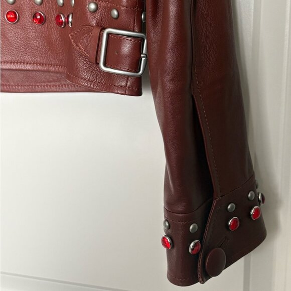 Coach 1941 Fall 2017 Runway Studded Leather Jacket Tobacco - Picture 7 of 9